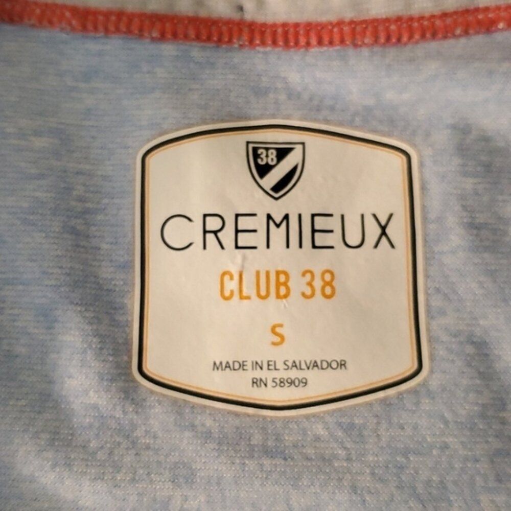Cremieux Club 38 Men’s Small Light Blue Athletic T-Shirt Short Sleeve S - Picture 5 of 8